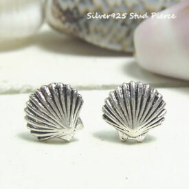 シルバーピアス リアルなシェル 精巧な作りで美しい貝殻のスタッドピアス シルバー925 silver925 シルバーアクセサリー スタッドピアス レディースピアス