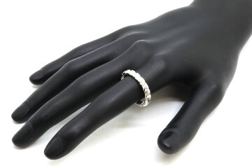 ショーメリングトルサードマリッジリングハーフパヴェダイヤ082724Ptプラチナ18号中古指輪結婚指輪メンズCHAUMET
