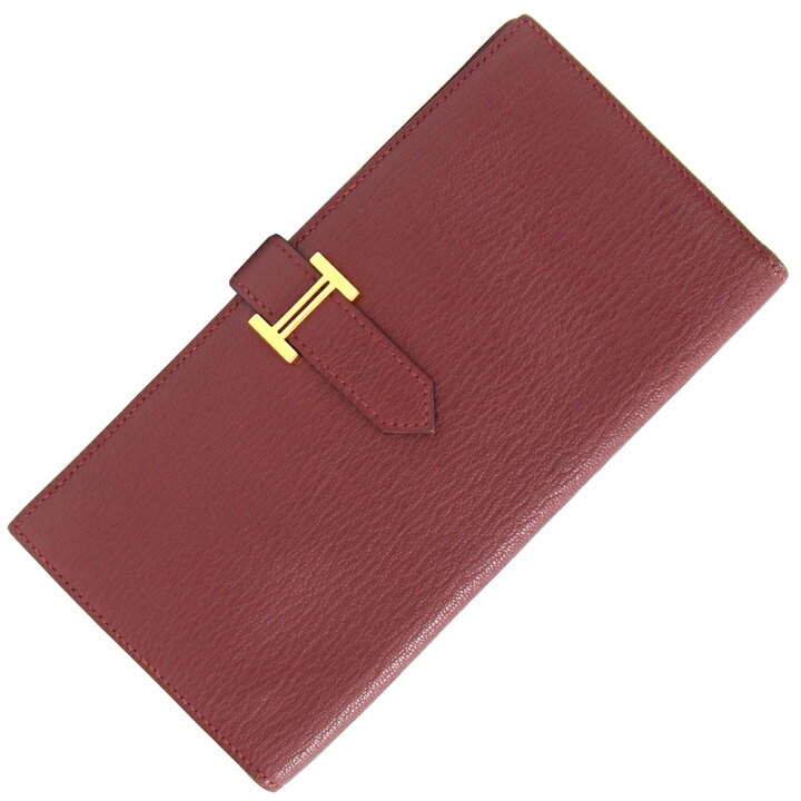 楽天市場】エルメス 二つ折り長財布 ベアン スフレ ルージュアッシュ  