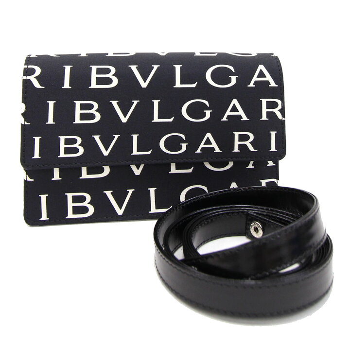 楽天市場】ブルガリ 2WAYバッグ ロゴマニア ブラック ナイロン  