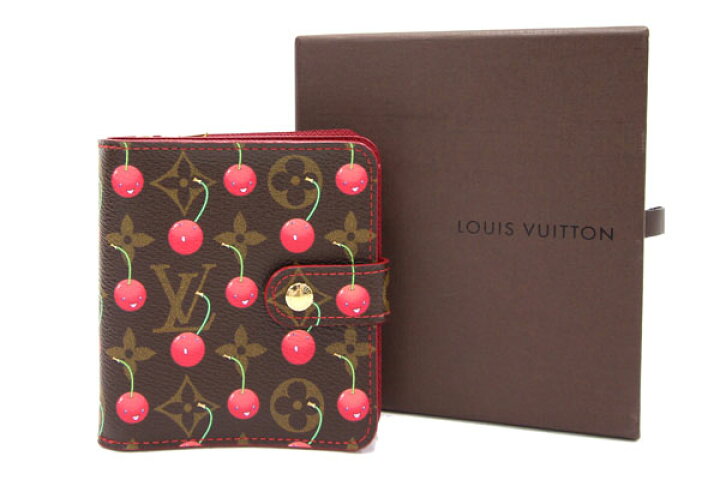 楽天市場】ルイヴィトン 二つ折り財布 モノグラム チェリー コンパクト  