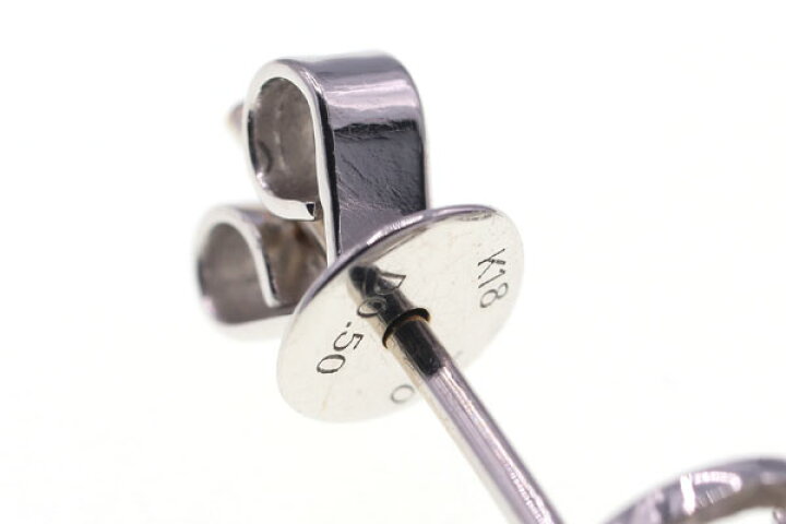 楽天市場】ダイヤモンド ピアス スリーストーン D1.00ct 750WG 中古  