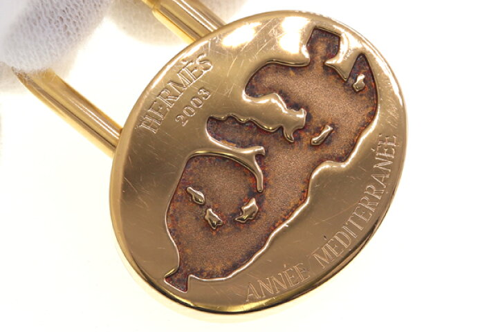 楽天市場】エルメス カデナ 2003年限定 地中海 ゴールド メタル 中古 