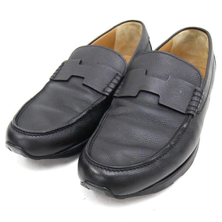 楽天市場】エルメス メンズシューズ ブラック レザー サイズ42 中古  