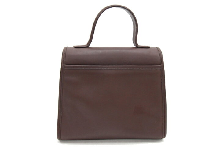 楽天市場】コーチ 2WAYハンドバッグ 9977 ダークブラウン レザー 中古  