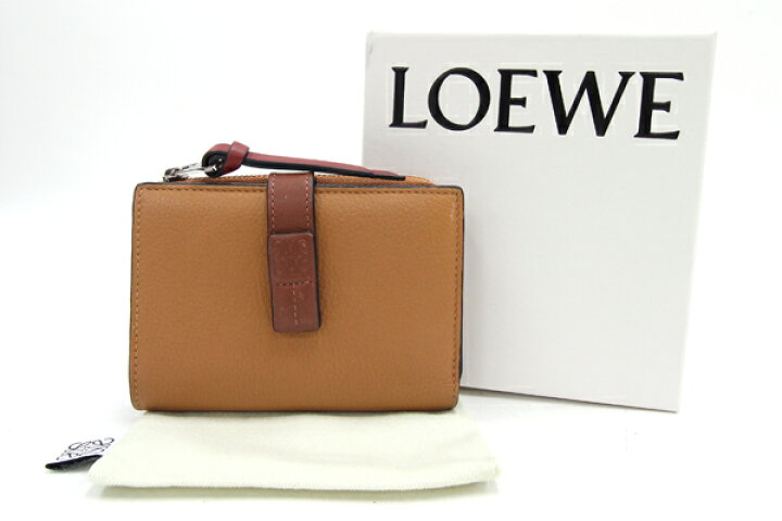 楽天市場】ロエベ 二つ折り財布 アナグラム スリム ジップ バイ  