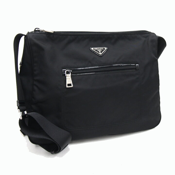 楽天市場】プラダ ショルダーバッグ BT0714 ブラック ナイロン レザー  