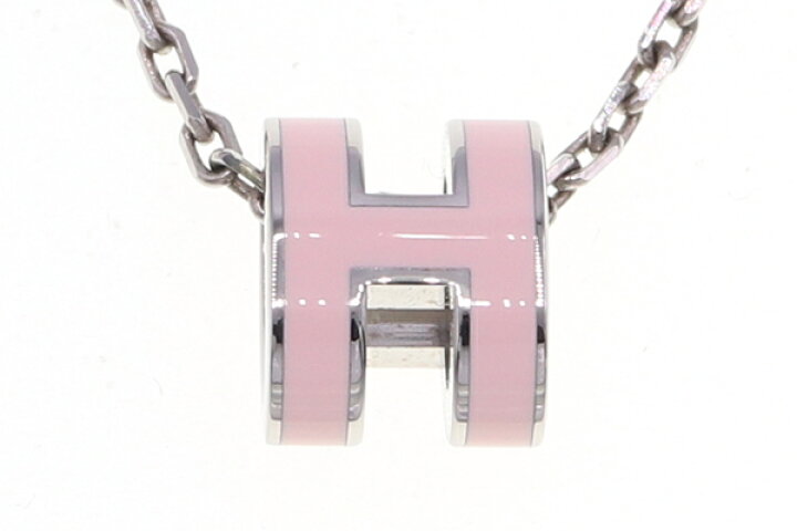 楽天市場】エルメス ネックレス ポップアッシュミニ ピンク シルバー  