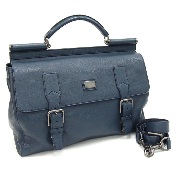 楽天市場】ドルチェ&ガッバーナ 2WAYハンドバッグ シシリー ネイビー  