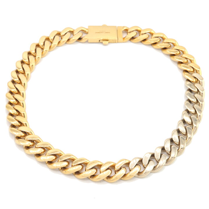 楽天市場】サンローラン チョーカー ツートーンチェーンネックレス  