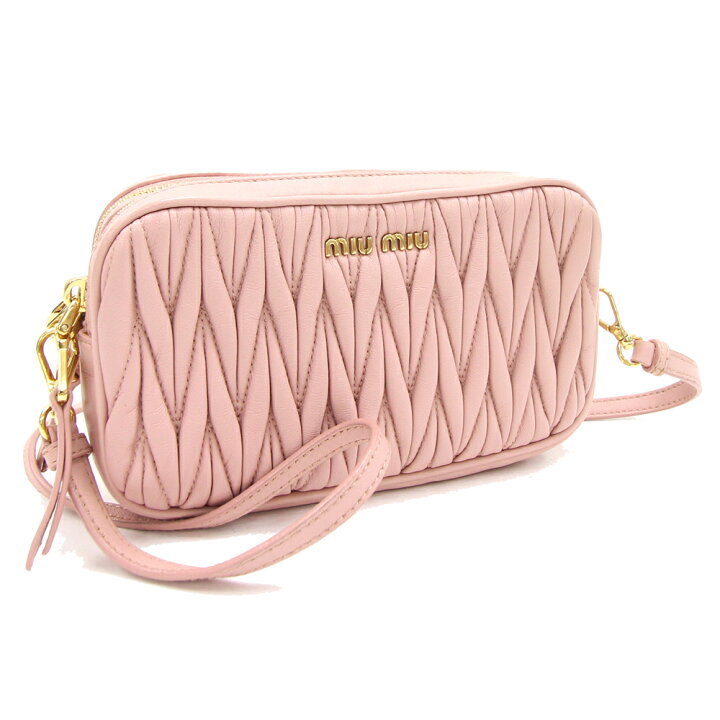 楽天市場】ミュウミュウ ショルダーバッグ マテラッセ 5NF011 ピンク  