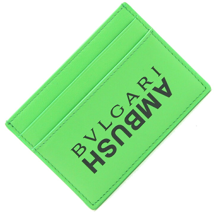 楽天市場】ブルガリ カードケース AMBUSHコラボ グリーン レザー 中古  