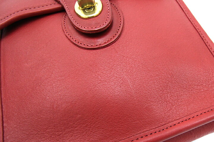 楽天市場】コーチ ショルダーバッグ 9930 レッド 中古 斜め掛け 肩掛け  