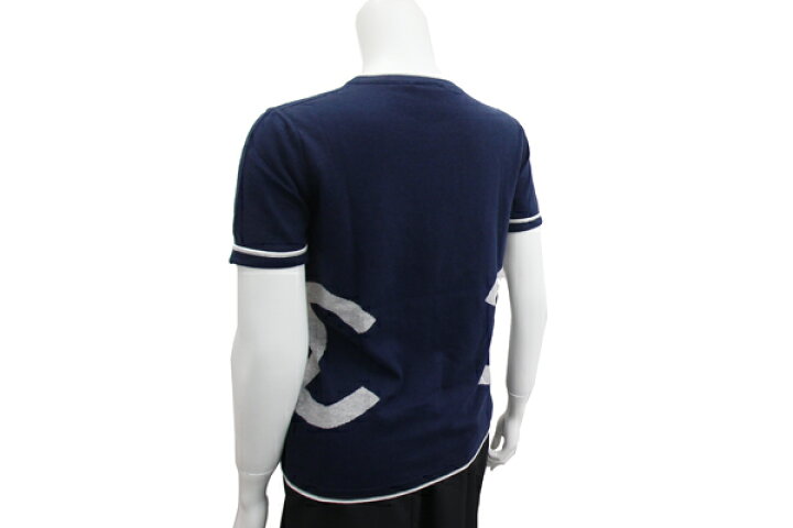 楽天市場】シャネル レディーストップス ネイビー コットン カシミヤ  