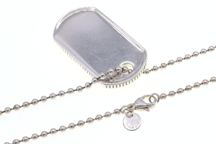 楽天市場】ティファニー ネックレス コインエッジ ドッグタグ SV  