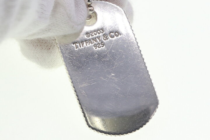 楽天市場】ティファニー ネックレス コインエッジ ドッグタグ SV  