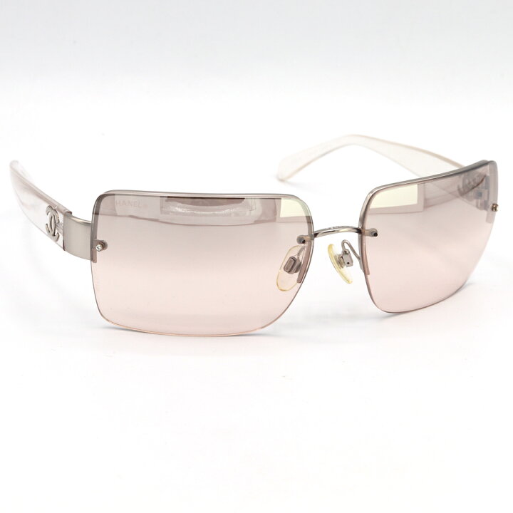 楽天市場】シャネル サングラス クリア シルバー クリアシルバー 4107  