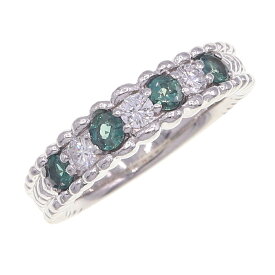 アレキサンドライト ダイヤモンド リング AL0.48ct D0.24ct Pt900 13号 ソーティング付き 中古 アクセサリー ジュエリー 指輪 宝石 レディース 女性 alexandrite Diamond