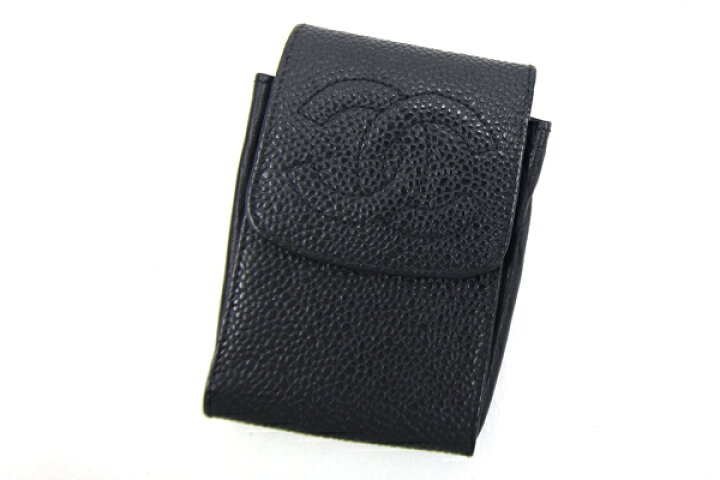 楽天市場】シャネル キーリング付ポーチ ココマーク ブラック キャビア  