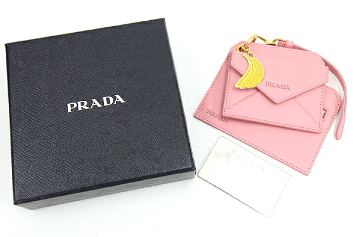 楽天市場】プラダ カードケース 1TL360 ピンク レザー 中古 パスケース  