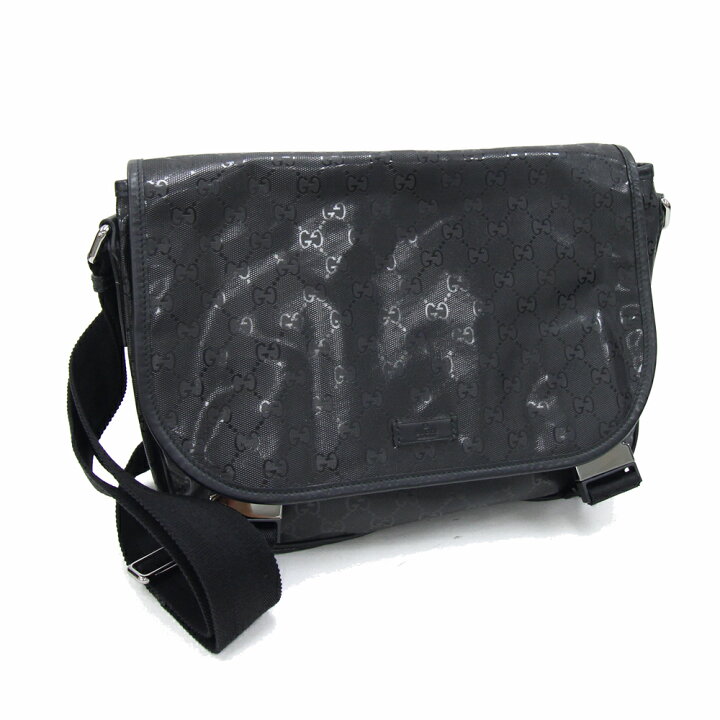 楽天市場】グッチ ショルダーバッグ GGインプリメ 201732 ブラック PVC  