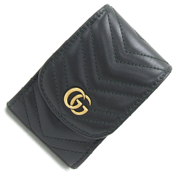 グッチ タバコケース GGインプリメ 181716 ネイビー PVC レザー 中古  