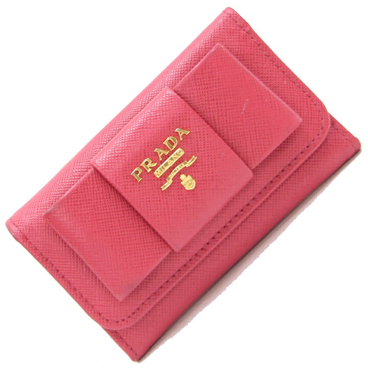 楽天市場】プラダ 6連キーケース 1PG222 ピンク レザー 中古 6連 鍵  