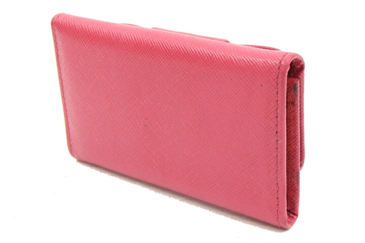 楽天市場】プラダ 6連キーケース 1PG222 ピンク レザー 中古 6連 鍵  