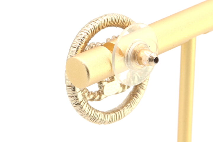 楽天市場】シャネル 片耳ピアス シャンパンゴールド メタル 2016年  