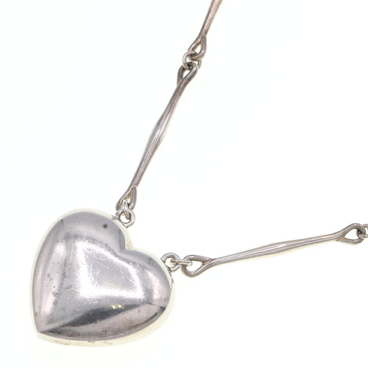 ジョージ・ジェンセン925シルバー ハート型ネックレス 