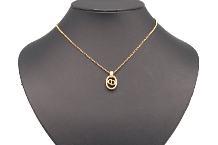 楽天市場】ディオール ネックレス CDロゴ オーバル ペンダント  
