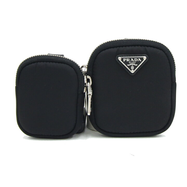 プラダ ポーチ セット ブラック ナイロン レザー 中古 