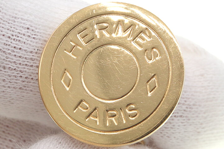 楽天市場】エルメス イヤリング セリエ ゴールド メタル 中古 イヤー  