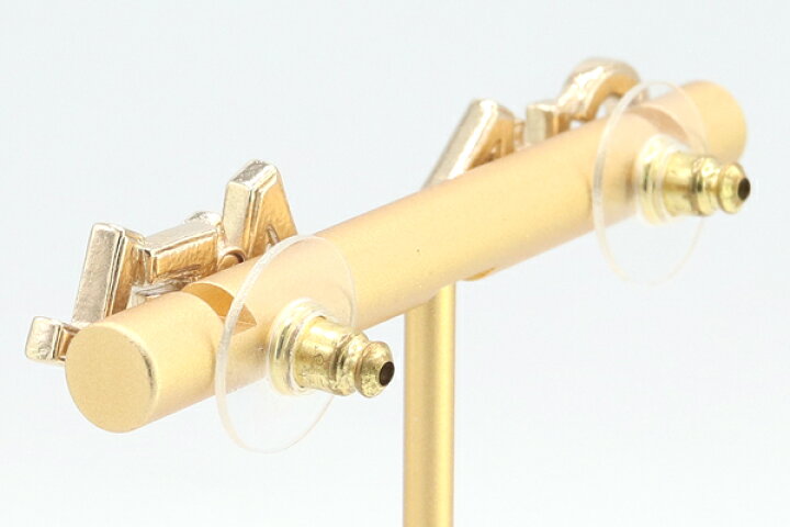 楽天市場】シャネル ピアス CHANELロゴ AB4766 ゴールド メタル ライン  