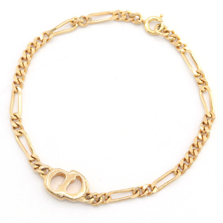 楽天市場】ディオール ブレスレット CD ロゴ ゴールド メタル 中古  