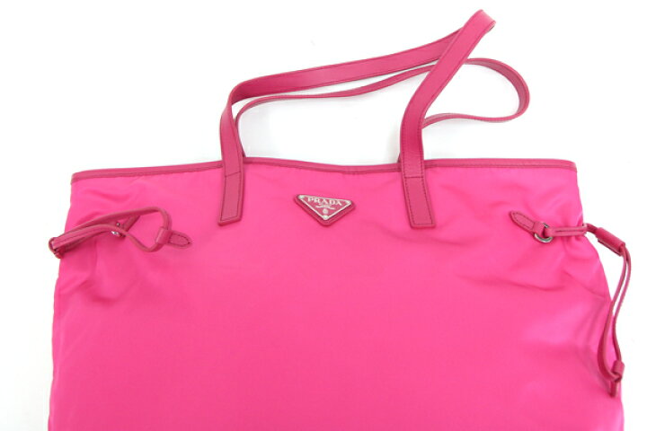 楽天市場】プラダ 2WAYトートバッグ B4001T ピンク ナイロン レザー  