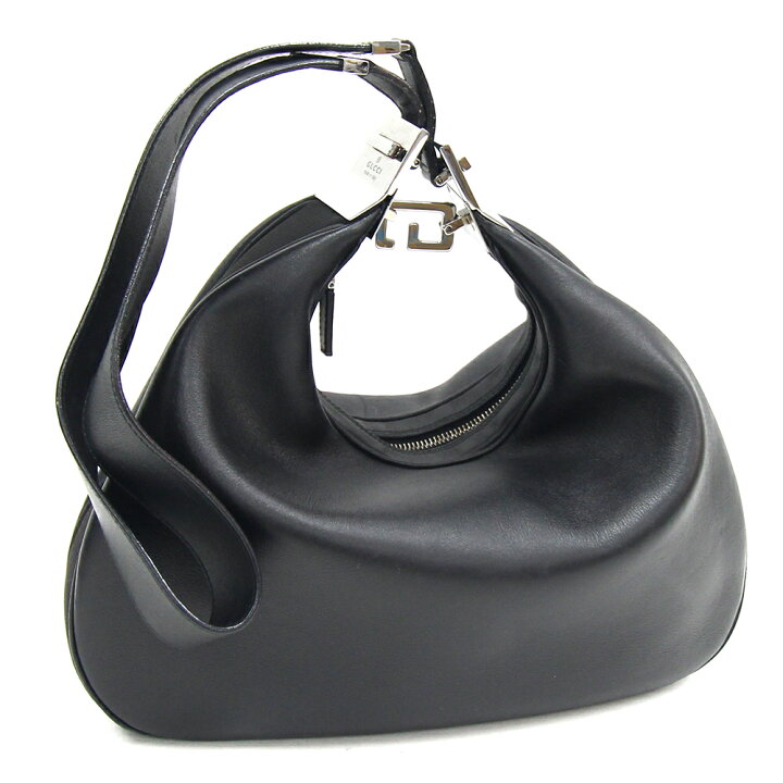 楽天市場】グッチ ショルダーバッグ 001 3315 ブラック レザー 中古  