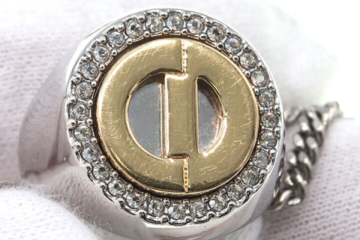 楽天市場】ディオール ネックレス リング シルバー ゴールド メタル  