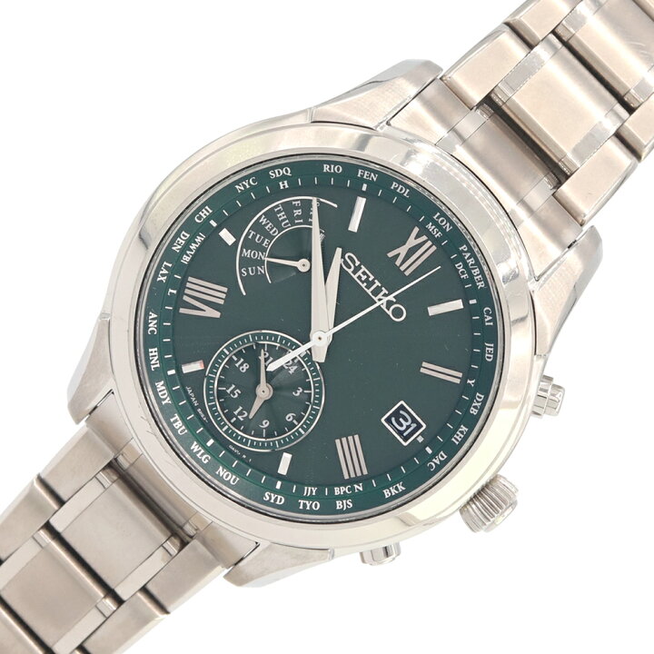 楽天市場】【中古】 セイコー メンズウォッチ ブライツ ワールドタイム 