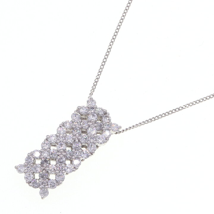 楽天市場】ダイヤモンド ネックレス D1.10ct Pt900 Pt850 中古