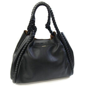 マックスマーラ トートバッグ マリンバッグ ブラック レザー 中古 大きめ ラージ ショルダー 肩掛け ロゴ レディース Max Mara