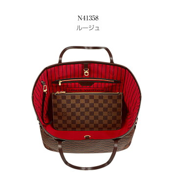 ルイヴィトントートバッグダミエネヴァーフルMMポーチ付き新品・未使用ネバーフルLOUISVUITTON