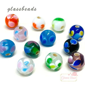 g{ ڗ @a@KXr[Y ԕ 8mm 2 beads956 GreenRoseYumi