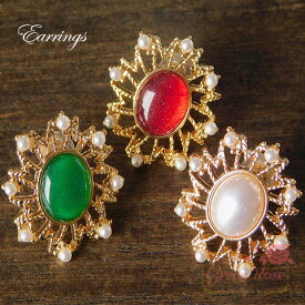 楽天市場 ビジューイヤリングの通販