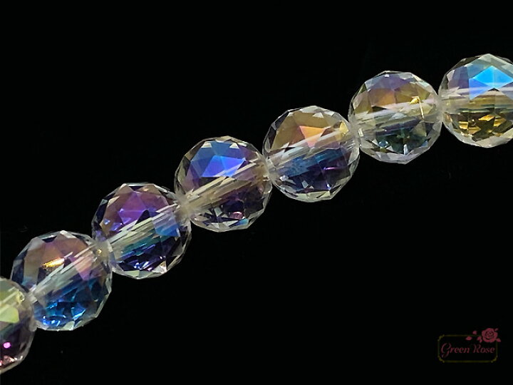 楽天市場】オーロラ クリスタル 水晶 レインボー 多面カット  