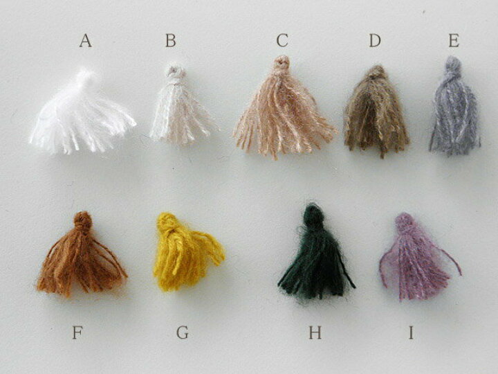 楽天市場 モヘア素材のふわふわミニタッセル 10個 秋 冬 毛糸 アクセサリーパーツ フリンジ Qv Qr Tassel11 モヘア Green Rose ネットショップ Yumi