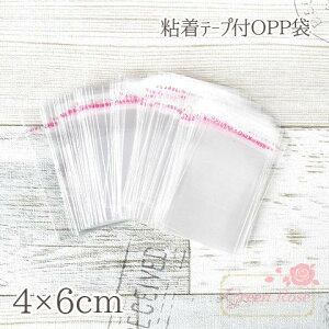 OPP @@Ɩp@Se[vtOPP 4×6cm 1000 bag03-1-1000 GreenRoseYumi