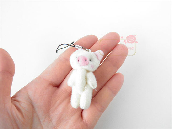 楽天市場】ぶたちゃんストラップ 10個 ブタ ぬいぐるみ キーチェーン  
