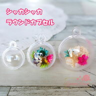 プラスチック ラウンド カプセル キーホルダー ドーム クリアカプセル シャカシャカ ケース シャラシャラ…