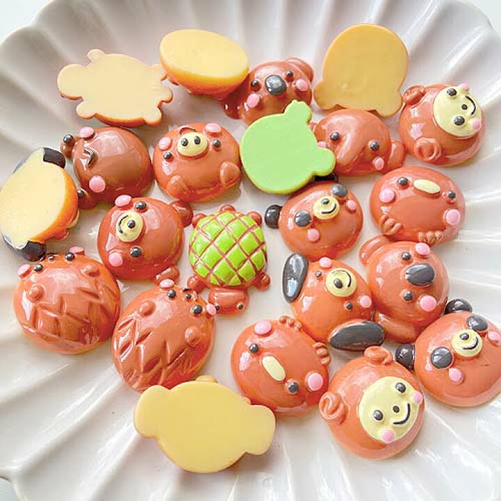 楽天市場】デコパーツ アニマル ミニチュア パン 大きめ パーツ フード